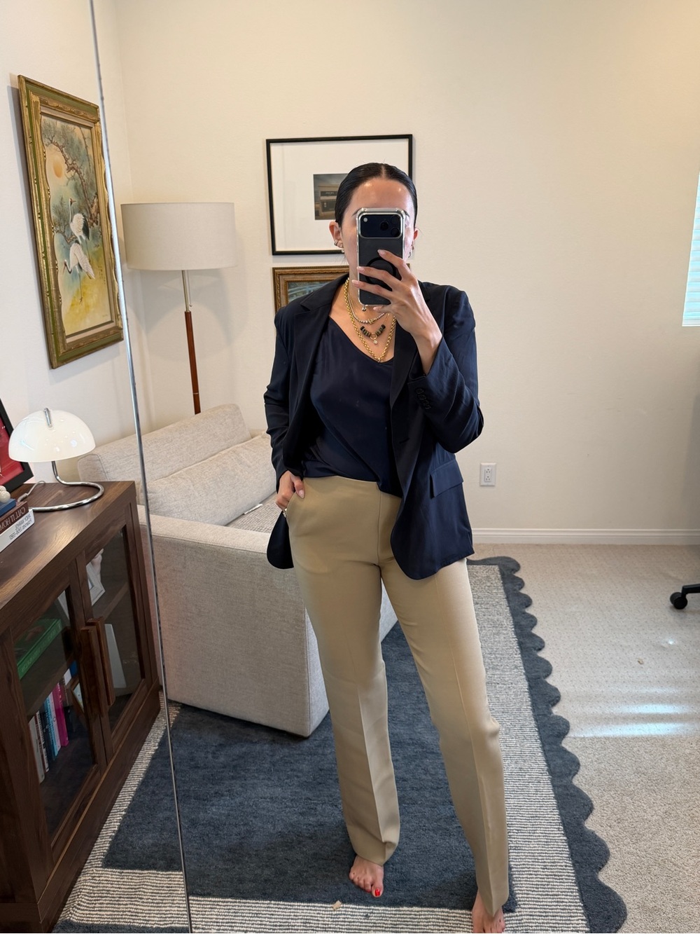 NWT Rohe Cigarette Trouser in Khaki